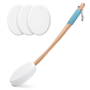 Bez marki Lotion Applicator for Back, Feet, 4 Replaceable Pads, 1 Long Handle Bez marki Lotion Applicator for Back, Feet, 4 Replaceable Pads, 1 Long Handle