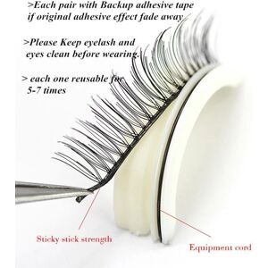 Unbranded Reusable Self-Adhesive False Eyelashes - No Glue Needed Waterproof Unbranded Reusable Self-Adhesive False Eyelashes - No Glue Needed Waterproof