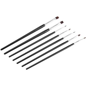 Unbranded For 7x Acrylic Uv Gel Nail Brush Set Gel Brush Brush Nail Art Design Pen Black Unbranded For 7x Acrylic Uv Gel Nail Brush Set Gel Brush Brush Nail Art Design Pen Black