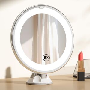 EMKE Led Makeup Mirror, 5X Magnifying Mirror with Suction Cup 360? Swivel Rotati EMKE Led Makeup Mirror, 5X Magnifying Mirror with Suction Cup 360? Swivel Rotati