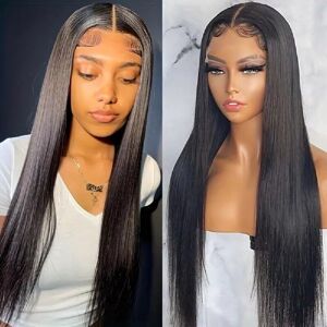 Unbranded Straight Lace Front Human Hair Wig 24 Inch - 4x4 HD Lace Closure, Pre-Plucked, N Unbranded Straight Lace Front Human Hair Wig 24 Inch - 4x4 HD Lace Closure, Pre-Plucked, N