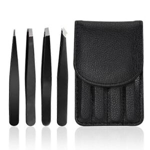 Unbranded Professional Stainless Steel Tweezers Set, Precision Eyebrow Tweezers, Black, Fo Unbranded Professional Stainless Steel Tweezers Set, Precision Eyebrow Tweezers, Black, Fo