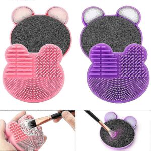 Unbranded Pack Makeup Brush Cleaning Mat with Discoloration Sponge, 2 in 1 Silicone Brush Unbranded Pack Makeup Brush Cleaning Mat with Discoloration Sponge, 2 in 1 Silicone Brush