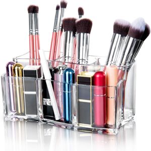 Unbranded Acrylic Makeup Brush Organiser Holder Clear Jewellery Storage Box Cosmetic Make Unbranded Acrylic Makeup Brush Organiser Holder Clear Jewellery Storage Box Cosmetic Make