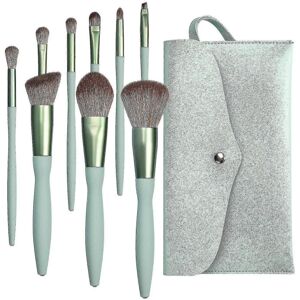 Unbranded Professional Makeup Brushes Set of 9, Synthetic Brush Collection, Green Makeup C Unbranded Professional Makeup Brushes Set of 9, Synthetic Brush Collection, Green Makeup C