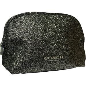 Coach Makeup Pouch Shiny Grey Coach Makeup Pouch Shiny Grey