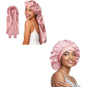 Unbranded 2 Pack 22 Momme Mulberry Silk Sleep Bonnet for Women, Adjustable Wide Band, Friz Unbranded 2 Pack 22 Momme Mulberry Silk Sleep Bonnet for Women, Adjustable Wide Band, Friz