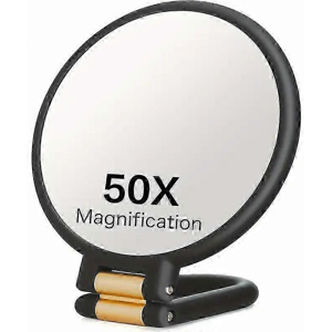 Unbranded (Black 50 times)50x Magnifying Mirror with Dual-Sided 1X/50X Magnification - Por Unbranded (Black 50 times)50x Magnifying Mirror with Dual-Sided 1X/50X Magnification - Por