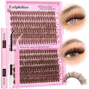 calphdiar Brown Cluster Lashes Kit Fluffy Eyelashes Individual Kit D Curl Lashes Individua calphdiar Brown Cluster Lashes Kit Fluffy Eyelashes Individual Kit D Curl Lashes Individua