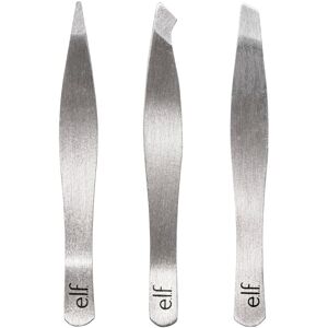 e.l.f. Tweezer Trio Kit, Three Mini Eyebrow Tweezers For Shaping, Defining & Gro e.l.f. Tweezer Trio Kit, Three Mini Eyebrow Tweezers For Shaping, Defining & Gro