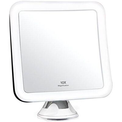 Fancii 10X Magnifying Lighted Makeup Mirror - Daylight LED Travel Vanity Mirror Fancii 10X Magnifying Lighted Makeup Mirror - Daylight LED Travel Vanity Mirror