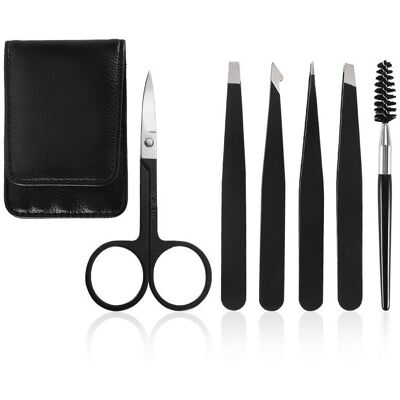HGO Eyebrow Tweezers Women 6Pcs Full Size Professional Eyebrow Tweezers Kit Eyelash HGO Eyebrow Tweezers Women 6Pcs Full Size Professional Eyebrow Tweezers Kit Eyelash