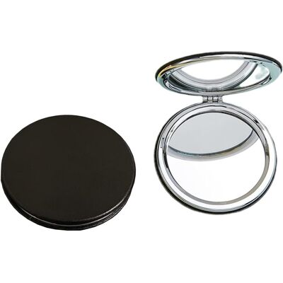 GOPatriot Memory 6.7cm Double-Sided Folding Vanity Mirror - 2x Magnification, Premium PU Leather, GOPatriot Memory 6.7cm Double-Sided Folding Vanity Mirror - 2x Magnification, Premium PU Leather,