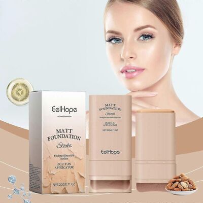 Unbranded (2Pcs) Matte Foundation Stick, Multi-Purpose Makeup Foundation Stick with Brush, Unbranded (2Pcs) Matte Foundation Stick, Multi-Purpose Makeup Foundation Stick with Brush,