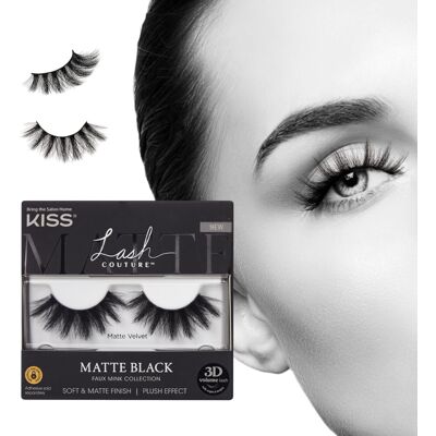 KYS Kiss Lash Couture Matte Black Matte Velvet (Pack of 6) KYS Kiss Lash Couture Matte Black Matte Velvet (Pack of 6)
