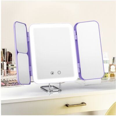 Unbranded (PURPLE) SEJOY Makeup Mirror LED Lights Adjustable, Rechargeable,for Dorm Dressi Unbranded (PURPLE) SEJOY Makeup Mirror LED Lights Adjustable, Rechargeable,for Dorm Dressi