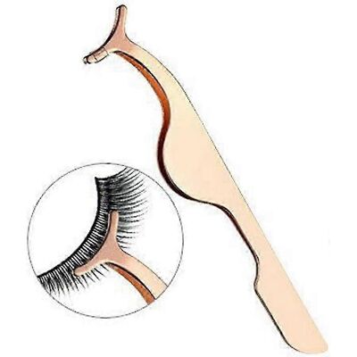Unbranded Stainless Steel False Eyelash Tweezers (Gold) Unbranded Stainless Steel False Eyelash Tweezers (Gold)
