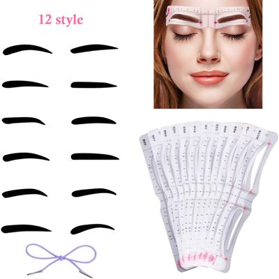 Unbranded 12PCS Eyebrow Shaping Tool Kit with Elastic Strap Unbranded 12PCS Eyebrow Shaping Tool Kit with Elastic Strap