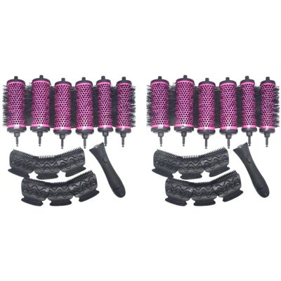 Unbranded 12pcs/set 3 Sizes Detachable Handle Hair Roller Brush with Positioning Clips Cer Unbranded 12pcs/set 3 Sizes Detachable Handle Hair Roller Brush with Positioning Clips Cer