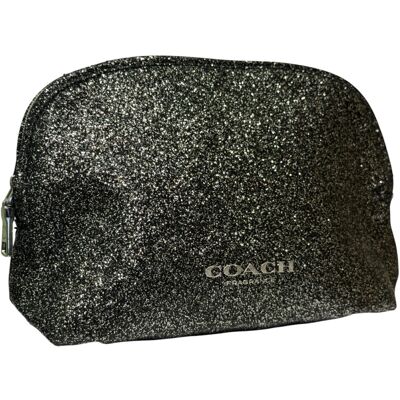 Coach Makeup Pouch Shiny Grey Coach Makeup Pouch Shiny Grey