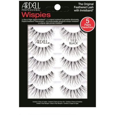 Ardell Multipack Wispies 113 False Eyelashes, Medium Volume, Long Length, Vegan Ardell Multipack Wispies 113 False Eyelashes, Medium Volume, Long Length, Vegan