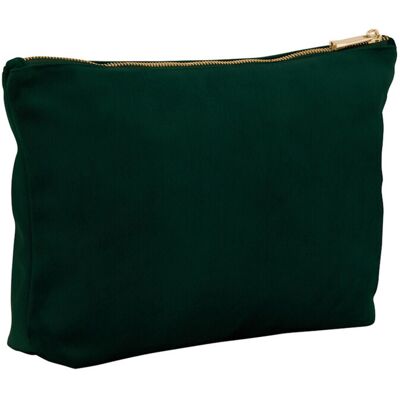 (S, Dark Emerald) Bagbase Velvet Accessory Bag (S, Dark Emerald) Bagbase Velvet Accessory Bag