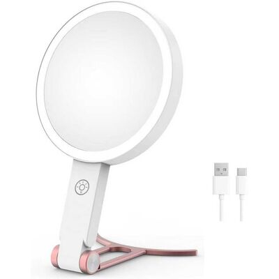 Unbranded 30X Magnifying Makeup Mirros 3 Color Lights Magnifying Handheld Mirror for Detai Unbranded 30X Magnifying Makeup Mirros 3 Color Lights Magnifying Handheld Mirror for Detai