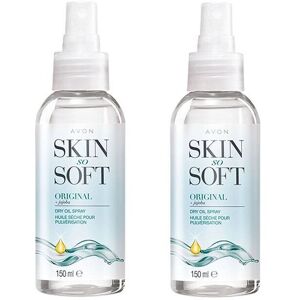 2 x Avon Skin So Soft Original Dry Oil Spray - 150ml Dry Body Oil 2 x Avon Skin So Soft Original Dry Oil Spray - 150ml Dry Body Oil