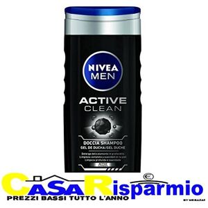 Nivea Shower Men Active Clean 250Â ml, Pack of 3 Nivea Shower Men Active Clean 250Â ml, Pack of 3