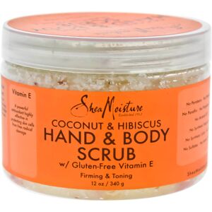 Shea Moisture Coconut & Hibiscus Hand & Body Scrub Firming & Toning - 12 oz Scru Shea Moisture Coconut & Hibiscus Hand & Body Scrub Firming & Toning - 12 oz Scru