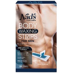 Nads Nad's For Men Body Waxing Strips - 20 Strips Nads Nad's For Men Body Waxing Strips - 20 Strips