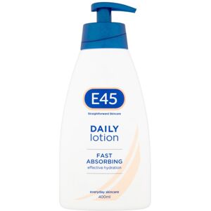 E45 Daily Moisturising Cream Lotion 400 ml – Unscented, Fast-Absorbing, Clinical E45 Daily Moisturising Cream Lotion 400 ml – Unscented, Fast-Absorbing, Clinical