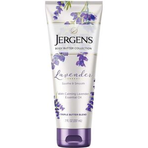 Jergens Lavender Body Butter Moisturizer, 7 Ounce Lotion, with Essential Oil, fo Jergens Lavender Body Butter Moisturizer, 7 Ounce Lotion, with Essential Oil, fo
