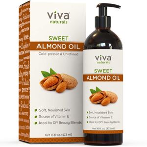 Viva Naturals Almond Oil; Sweet Almond Oil for Skin or Almond Oil for Hair, The Perfect Natura Viva Naturals Almond Oil; Sweet Almond Oil for Skin or Almond Oil for Hair, The Perfect Natura
