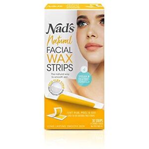 Nads Nad's Facial Wax Strips - Natural All Skin Types - Facial Hair Removal For Women Nads Nad's Facial Wax Strips - Natural All Skin Types - Facial Hair Removal For Women