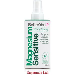 BetterYou Magnesium Oil Sensitive Body Spray For Joints & Muscles - 100ml BetterYou Magnesium Oil Sensitive Body Spray For Joints & Muscles - 100ml
