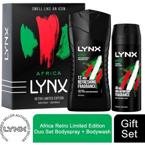 Lynx Africa Retro Duo GiftSet For Him, BodySpray 150ml & BodyWash225ml Lynx Africa Retro Duo GiftSet For Him, BodySpray 150ml & BodyWash225ml
