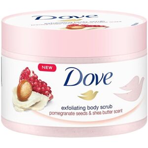 Dove Exfoliating Body Scrub, Pomegranate Seeds & Shea Butter 225ml Dove Exfoliating Body Scrub, Pomegranate Seeds & Shea Butter 225ml