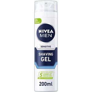 NIVEA MEN Sensitive Shaving Gel Pack of 6 (6 x 200ml) Sensitive Skin Shaving Gel NIVEA MEN Sensitive Shaving Gel Pack of 6 (6 x 200ml) Sensitive Skin Shaving Gel