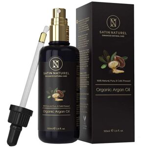 SatinNaturel ORGANIC Argan Oil Vegan, Cold-Pressed + 100% Pure 100 ml - Skincare Rich in Vita SatinNaturel ORGANIC Argan Oil Vegan, Cold-Pressed + 100% Pure 100 ml - Skincare Rich in Vita