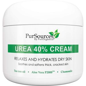 PurSources PurOrganica Urea 40% Cream - Made in USA - Foot Cream for Thick Cracked Rough PurSources PurOrganica Urea 40% Cream - Made in USA - Foot Cream for Thick Cracked Rough