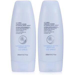 Liz Earle Orange Flower Botanical Body Wash Duo - 2 x 200ml, Gentle, Hydrating C Liz Earle Orange Flower Botanical Body Wash Duo - 2 x 200ml, Gentle, Hydrating C