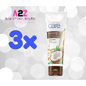 3x Avon Care - Hand Cream With Coconut Oil - 100ml 3x Avon Care - Hand Cream With Coconut Oil - 100ml