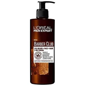 L'Oreal Men Expert, Barber Club Mens Beard, Face & Hair Wash. Enriched with Ceda L'Oreal Men Expert, Barber Club Mens Beard, Face & Hair Wash. Enriched with Ceda