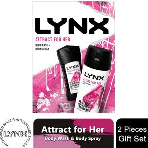 (Buy 1) Lynx Attract for Her Body Wash & Spray Set for Her (Buy 1) Lynx Attract for Her Body Wash & Spray Set for Her
