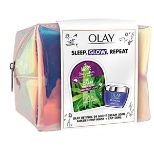 Sleep, Glow, Repeat. Olay + Aussie Giftset. Olay Retinol24 Night Moisturiser 50m Sleep, Glow, Repeat. Olay + Aussie Giftset. Olay Retinol24 Night Moisturiser 50m
