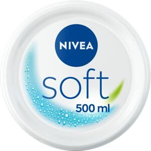 NIVEA Soft Moisturising Cream (500ml), A Moisturising Cream Face, Body And Hands With NIVEA Soft Moisturising Cream (500ml), A Moisturising Cream Face, Body And Hands With