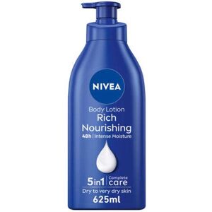 NIVEA Rich Body And Hand Lotion Extra Dry Skin Nourishing Almond Oil And Vitamin NIVEA Rich Body And Hand Lotion Extra Dry Skin Nourishing Almond Oil And Vitamin