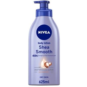 NIVEA Hydrating Body Lotion Moisturiser Dry Skin Shea Smooth Shea Butter 625ml NIVEA Hydrating Body Lotion Moisturiser Dry Skin Shea Smooth Shea Butter 625ml