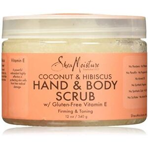 Shea Moisture Coconut & Hibiscus Hand & Body Scrub Firming & Toning By for Unisex - 12 oz Scru Shea Moisture Coconut & Hibiscus Hand & Body Scrub Firming & Toning By for Unisex - 12 oz Scru